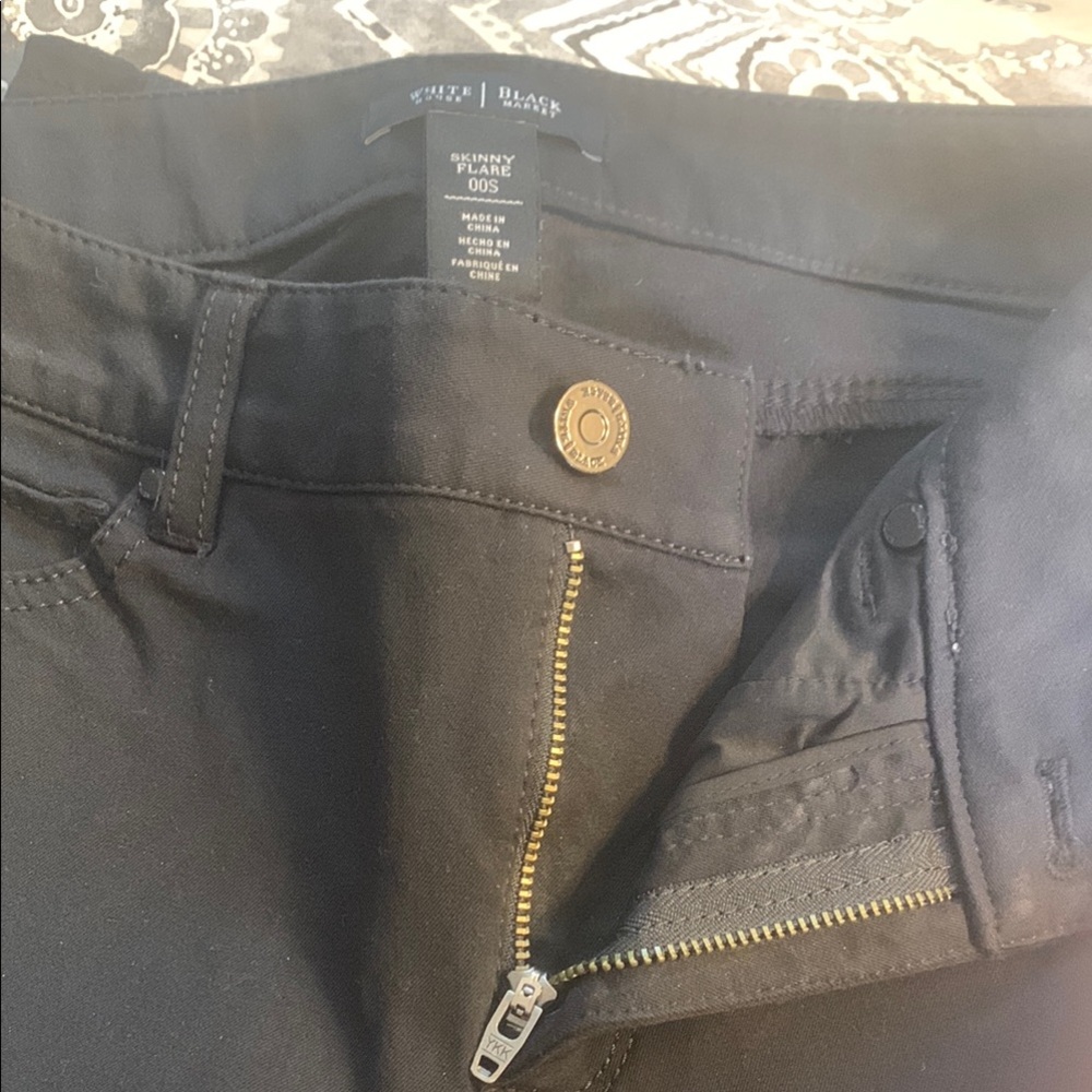 Black Skinny Flare Stretch Jeans 00S NWOT - Picture 6 of 6